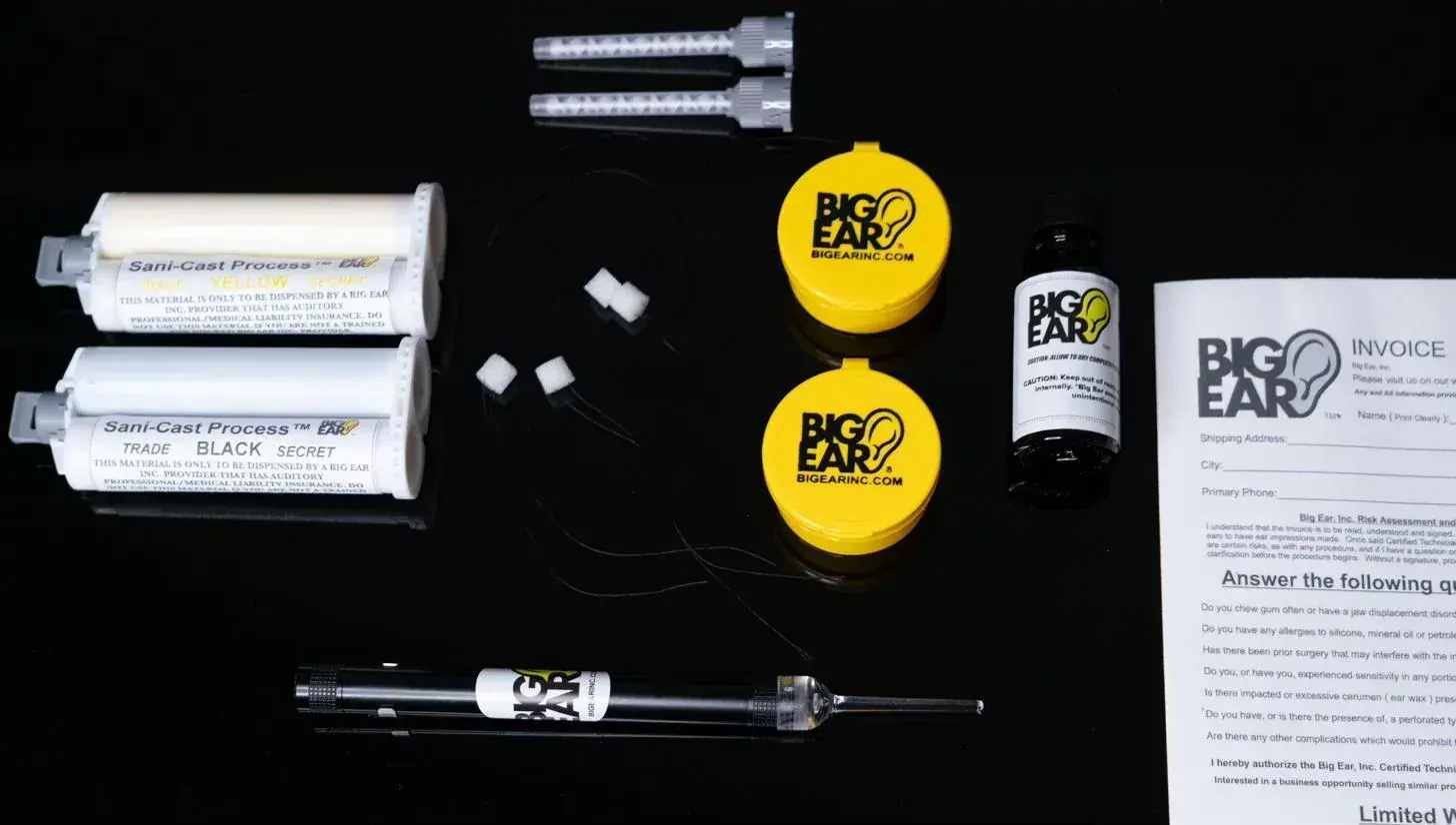 Big Ear Sani-Cast home impression kit contents