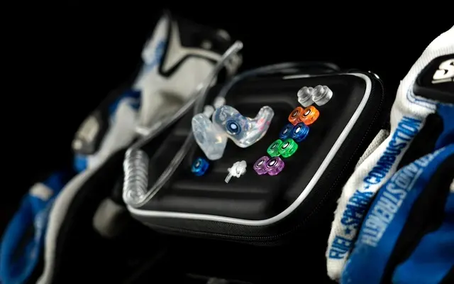 The One custom filtered motorcycle earplugs