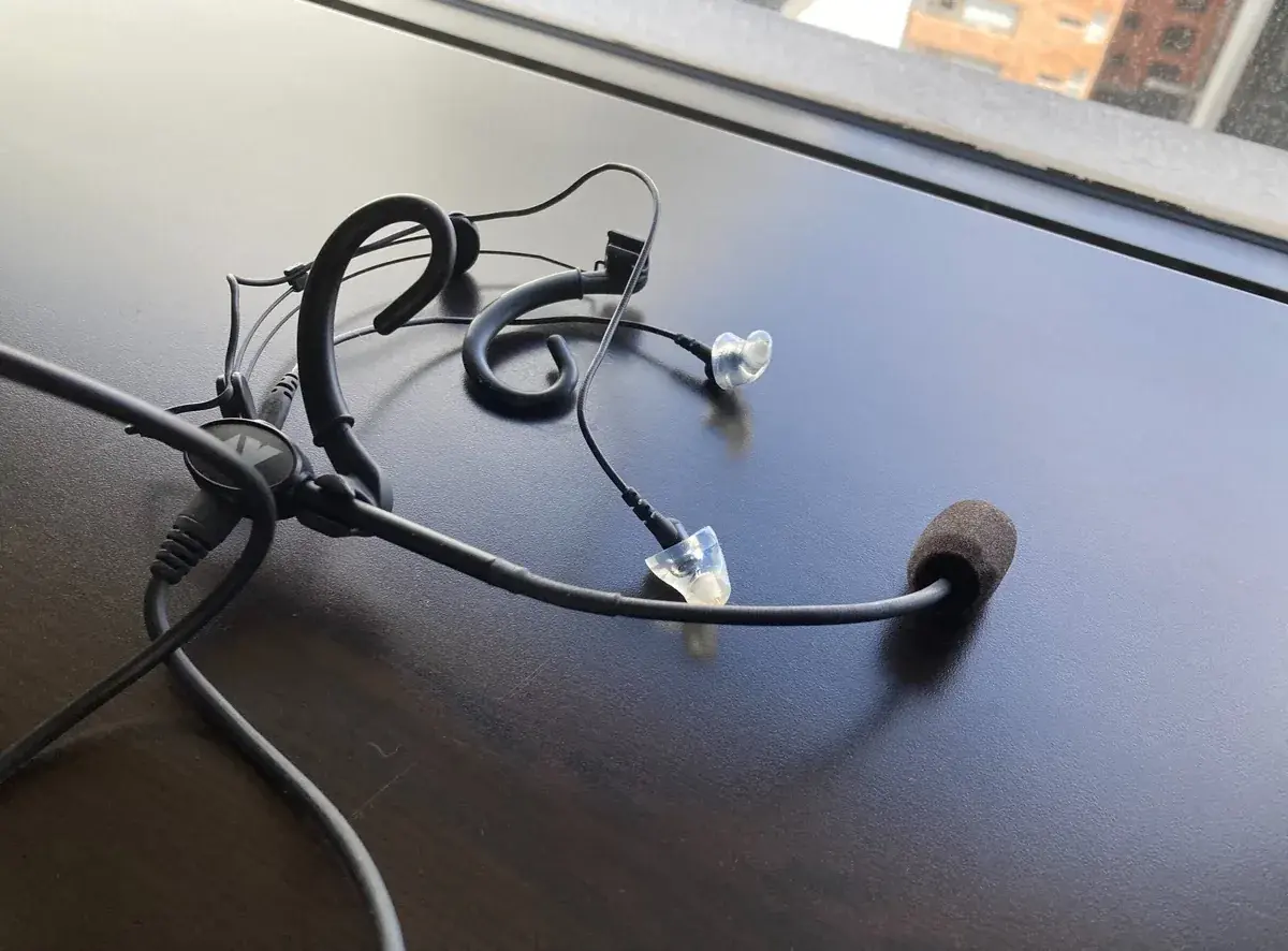 Your custom Clarity Aloft adapter — molded to your ear, shown in clear