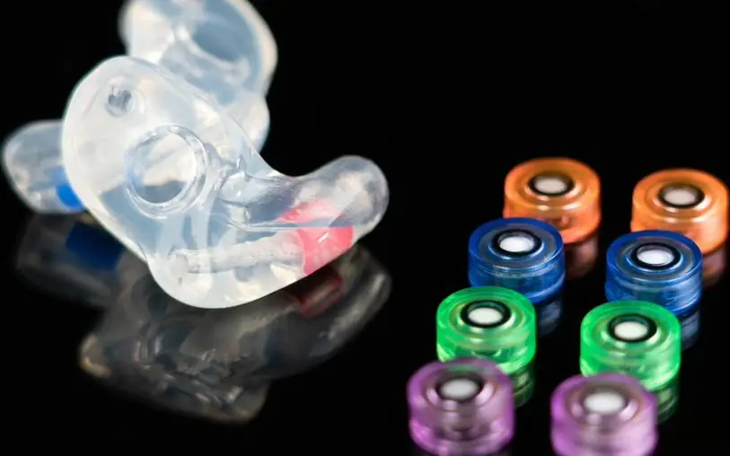 The One filtered custom earplug with interchangeable filters